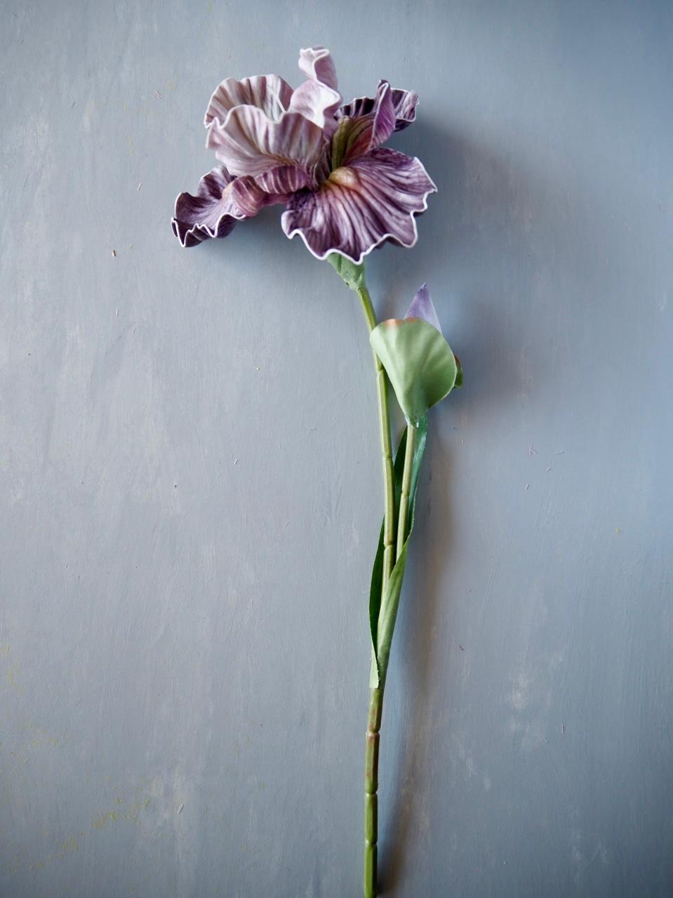 【ビアデッドアイリス】setゴールドワイヤーフラワーベースアレンジ | 11枚目