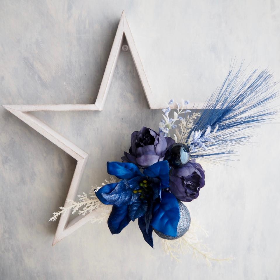 ブルースター・ナイト 星型フラワーアレンジメント