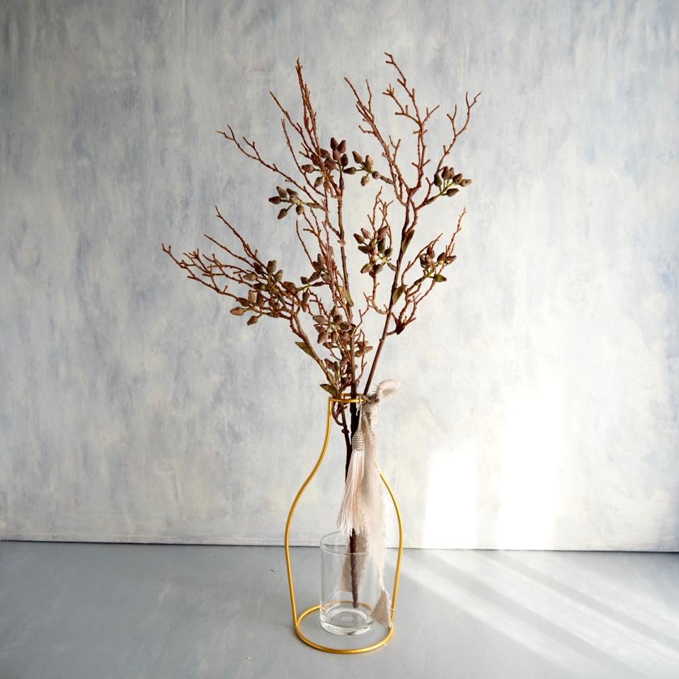 【冬枯れ実付き枝】｜アーティフィシャルフラワー 花瓶アレンジ| 冬｜ギフト・インテリア
